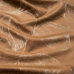 Bieżnik brązowy BLINK 16 z welwetu z metalicznym wzorem lilii wodnej Eurofirany - 35 x 220 cm - brązowy 5