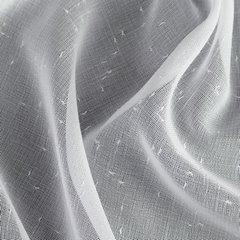 Firana ANGELA w stylu eko Eurofirany - 140 x 270 cm - biały 4
