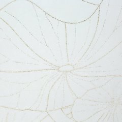 Bieżnik biały BLINK 18 z welwetu z metalicznym wzorem liści roślin wodnych Eurofirany - 35 x 220 cm - biały 4