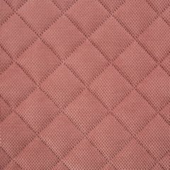 Narzuta różowa MILO z velvetu strukturalnego pikowana w karo 170x210 cm EUROFIRANY - 170 x 210 cm - różowy 3
