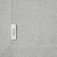 Obrus biały STELLA wykończony szeroką listwą Eurofirany - 140 x 180 cm - jasnoszary 2