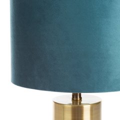 AMARA TURKUSOWA LAMPA STOŁOWA NA ZŁOTEJ PODSTAWIE 27x27x43 cm EUROFIRANY - 27 X 27 X 43 cm - turkusowy 2