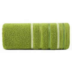 LIVIA ręcznik do rąk z bordiurą w paski Eurofirany - 30 x 50 cm - oliwkowy 2