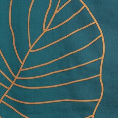 Komplet pościeli LILI 2 zielona z motywem inspirowanym naturą z makosatyny bawełnianej Limited Collection Eurofirany - 160 x 200 cm - turkusowy 4