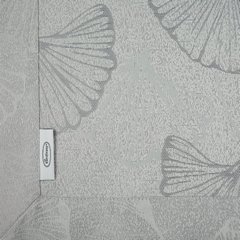 Obrus srebrny DORIS z subtelnym wzorem liści 140x240 cm Eurofirany - 140 x 240 cm - szary 3