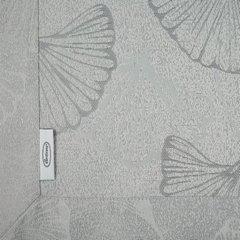 Obrus srebrny Diana plamoodporny z subtelnym wzorem liści Eurofirany - 145 x 300 cm - szary 3