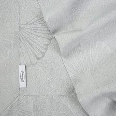 Obrus srebrny Diana plamoodporny z subtelnym wzorem liści Eurofirany - 145 x 300 cm - szary 4