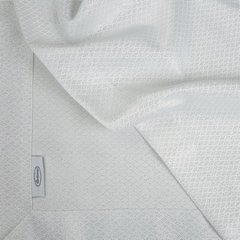 Bieżnik biały JOWITA zdobiony szeroką listwą wzór geometryczny Eurofirany - 40 x 200 cm - biały 6