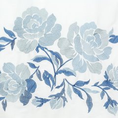 Komplet pościeli HAFT 3 biały haftowany w kwiaty z satyny bawełnianej Eurofirany Premium - 160 x 200 cm - biały 4