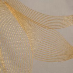Komplet pościeli HAFT 7 beżowy haftowany z satyny bawełnianej Eurofirany Premium - 160 x 200 cm - beżowy 4