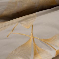 Komplet pościeli HAFT 7 beżowy haftowany z satyny bawełnianej Eurofirany Premium - 160 x 200 cm - beżowy 5