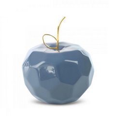 Figurka APLE granatowe jabłko ze złotym ogonkiem w nowoczesnym stylu Eurofirany - 13 x 13 x 10 cm - granatowy 1