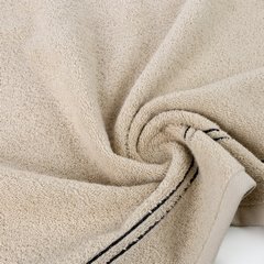 REGINA ręcznik do rąk zdobiony cienkim paseczkami Eurofirany - 30 x 50 cm - beżowy 4