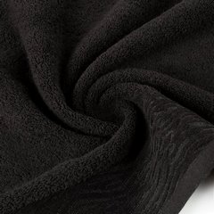 Ręcznik DAFNE z żakardową bordiurą z motywem zebry Eurofirany - 50 x 90 cm - czarny 4