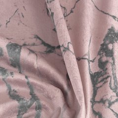Wera różowa zasłona welwetowa we wzór marmurkowy na przelotkach 140x250 cm Eurofirany - 140 x 250 cm - różowy 4