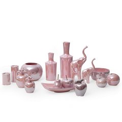 Patera ceramiczna SIMONA 1 różowa Eurofirany - 31 x 17 x 7 cm - różowy 2