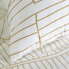 Komplet pościeli LUNA 2 biała z wzorem inspirowanym naturą z makosatyny  bawełnianej Limited Collection Eurofirany - 160 x 200 cm - biały 6