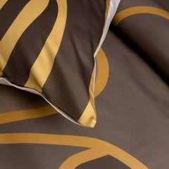 Komplet pościeli ALISMA 1 brązowa z motywem botanicznym z tkaniny tencel i bawełny Limited Collection Eurofirany - 160 x 200 cm - brązowy 6