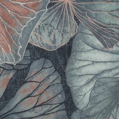 Komplet pościeli ZOJA 4 turkusowa z motywem roślinnym z tkaniny tencel Eurofirany Premium - 160 x 200 cm - jasnoniebieski 4