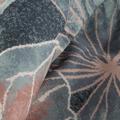 Komplet pościeli ZOJA 4 turkusowa z motywem roślinnym z tkaniny tencel Eurofirany Premium - 160 x 200 cm - jasnoniebieski 5