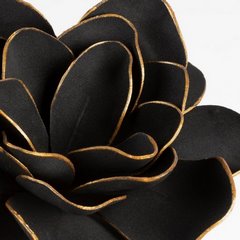 Sztuczny kwiat czarny FLORE 683 ze złotymi brzegami wykonany z pianki foamiran 60 cm Eurofirany - ∅ 27 x 60 cm - czarny 2