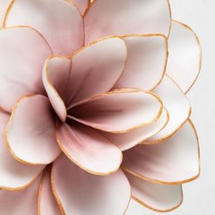 Sztuczny kwiat różowy FLORE 683 ze złotymi brzegami wykonany z pianki foamiran 60 cm Eurofirany - ∅ 27 x 60 cm - różowy 2
