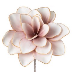 Sztuczny kwiat różowy FLORE 683 ze złotymi brzegami wykonany z pianki foamiran 60 cm Eurofirany - ∅ 27 x 60 cm - różowy 1