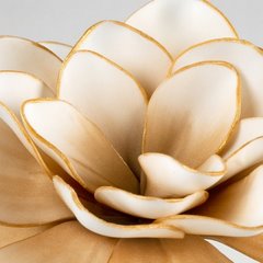 Sztuczny kwiat beżowy FLORE 683 ze złotymi brzegami wykonany z pianki foamiran 60 cm Eurofirany - ∅ 27 x 60 cm - beżowy 2