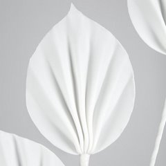Sztuczna gałązka dekoracyjna białe liście Eurofirany - 76 cm - biały 2