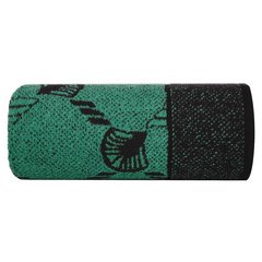 DORIAN ręcznik do rąk z wzorem liści ginko Eurofirany - 30 x 50 cm - czarny 2