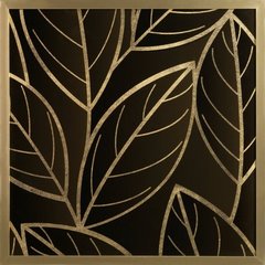 Obraz brązowy ALISMA 2 drukowany z motywem roślinnym Limited Collection Eurofirany - 53 x 53 cm - brązowy 1