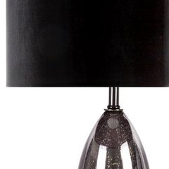 PEONIA 5 czarna lampa stojąca z welwetowym abażurem 43x157 cm LIMITED COLLECTION Eurofirany - ∅ 43 x 157 cm - czarny 2
