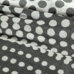 Koc dwukolorowy z bawełny z akrylem w nowoczesnym stylu 150x200 cm EUROFIRANY - 150 x 200 cm - jasnoszary 7