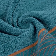 LOTOS 4 ręcznik kąpielowy z żakardową bordiurą Limited Collection Eurofirany - 50 x 90 cm - turkusowy 4