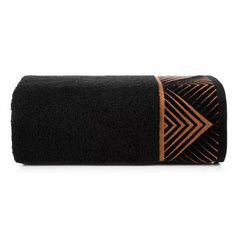 VICTORIA 2 ręcznik kąpielowy z żakardową bordiurą Limited Collection Eurofirany - 50 x 90 cm - czarny 2