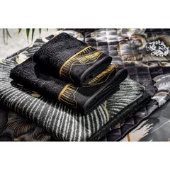 Ręcznik PEONIA 1 z żakardową bordiurą Limited Collection Eurofirany - 50 x 90 cm - czarny 6