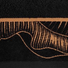 Ręcznik PEONIA 1 z żakardową bordiurą Limited Collection Eurofirany - 50 x 90 cm - czarny 3