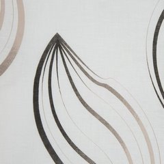 Komplet pościeli ELLA 1 beżowa z motywem liści z tkaniny bawełnianej Ella Line Eurofirany - 160 x 200 cm - biały 4