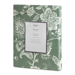 Komplet pościeli ELLA 4  zielona z motywem kwiatów z tkaniny bawełnianej Ella Line Eurofirany - 220 x 200 cm - zielony 3
