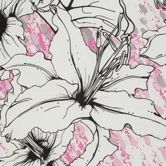 Komplet pościeli ELLA 5 różowa z motywem kwiatów z tkaniny bawełnianej Ella Line Eurofirany - 160 x 200 cm - biały 4