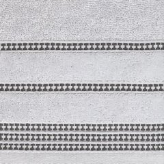 Ręcznik AMANDA srebrny z delikatną ozdobną bordiurą Eurofirany - 30 x 50 cm - srebrny 2