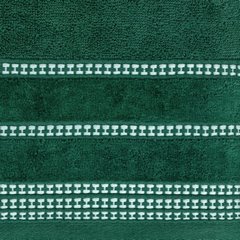 Ręcznik kąpielowy AMANDA z delikatną ozdobną bordiurą Eurofirany - 50 x 90 cm - butelkowy zielony 2