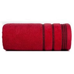 Ręcznik do rąk AMANDA z delikatną ozdobną bordiurą Eurofirany - 30 x 50 cm - czerwony 1
