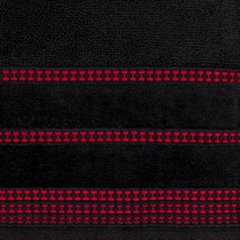 Ręcznik do rąk AMANDA z delikatną ozdobną bordiurą Eurofirany - 30 x 50 cm - czarny 2