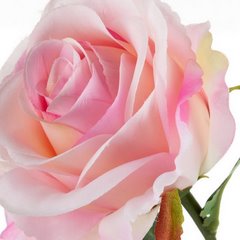 Sztuczny kwiat różowa RÓŻA pełna rozwinięta 1szt  64 cm Eurofirany - ∅ 10 x 62 cm - różowy 2