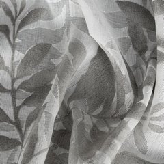Zasłona HARIET w szare liście Eurofirany - 140 x 250 cm - naturalny 4