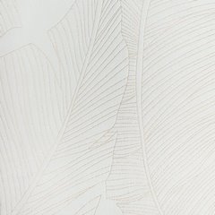 Zasłona LUNA 2 z matowego welwetu ze wzorem srebrnych liści Limited Collection Eurofirany - 140 x 250 cm - biały 3