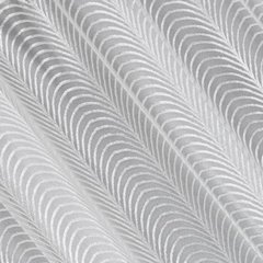 Dekoracja okienna biała KAMILA z żakardowym wzorem geometrycznym 140x250 cm na przelotkach Eurofirany - 140 x 250 cm - biały 2