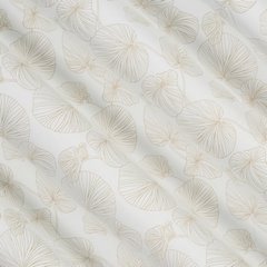 Zasłona MARIGOLD zaciemniająca ze wzorem liści Eurofirany - 140 x 250 cm - biały 2