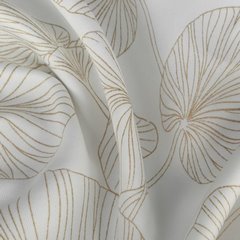 Zasłona MARIGOLD zaciemniająca ze wzorem liści Eurofirany - 140 x 250 cm - biały 4
